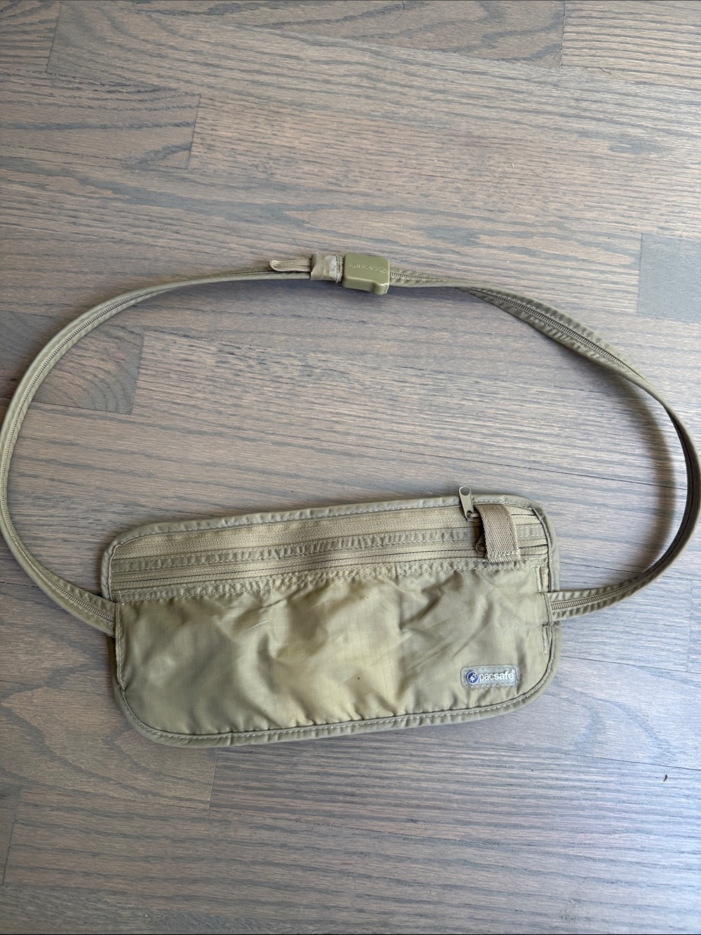 Pacsafe Olive/Tan Secure Waist Pouch
